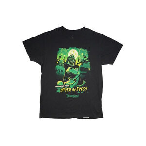 Disneyland Haunted Mansion “Cover My Eyes” Graphic Tee Black Size M